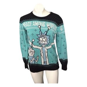 Peace Among Worlds Women's Sweater - Black and Blue